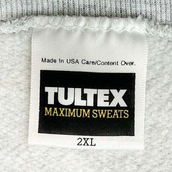 Vintage Tultex Wolf Nature Graphics Grey Crewneck Sweatshirt - Picture 6 of 7